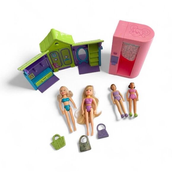 Vintage 2001 Polly Pocket Dog House Dolls Accessories Photo Booth Lot - Picture 1 of 5
